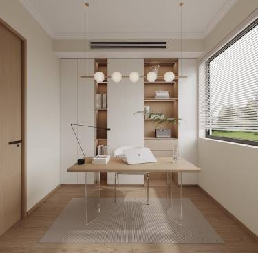 129平原木风书房