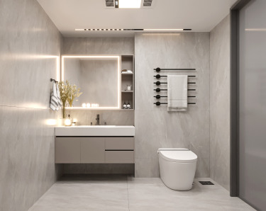 260平现代极简卧室