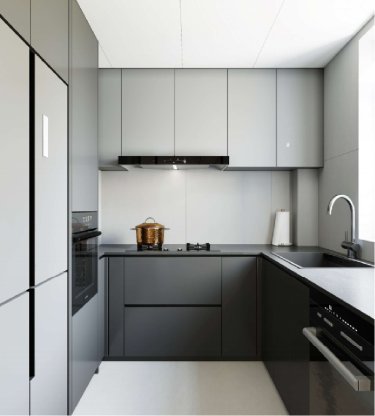 148平现代极简厨房