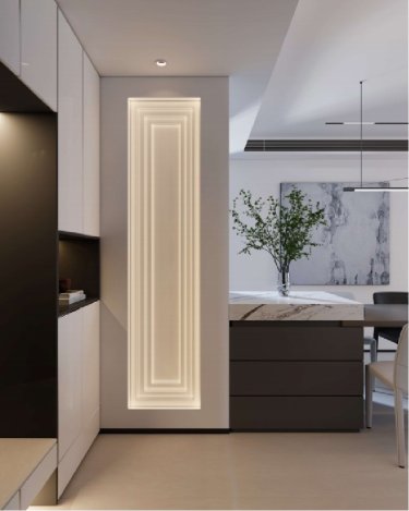 148平现代极简玄关