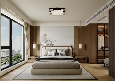 89平雅致新中卧室