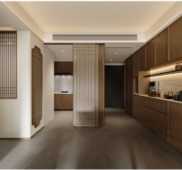 89平雅致新中玄关