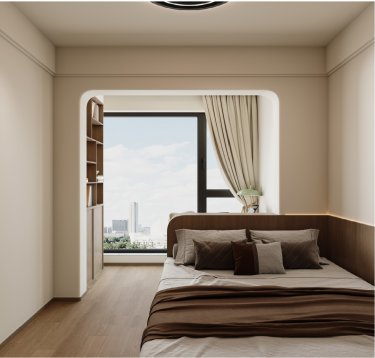 89平雅致新中卧室