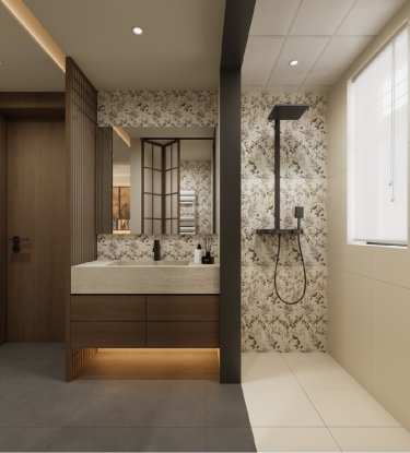 89平雅致新中卫生间