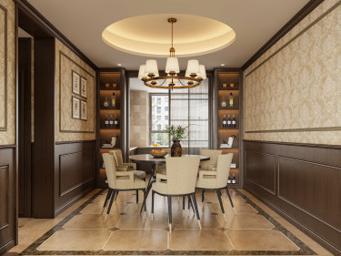 150平美拉德复古风餐厅