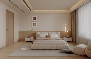 130平新混搭风卧室