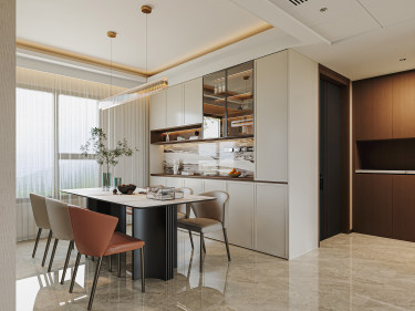 180平现代轻奢客厅