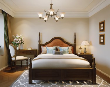 128平美拉德复古风卧室