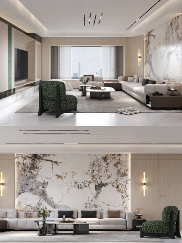 210㎡现代：开放联动与温柔治愈的“空间共生”设计