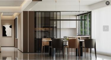 160平现代轻奢餐厅