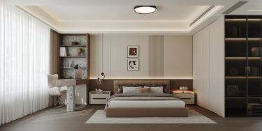 160平现代轻奢卧室