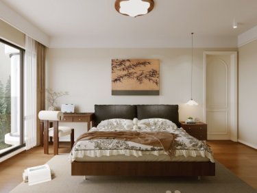 143平美拉德复古风卧室