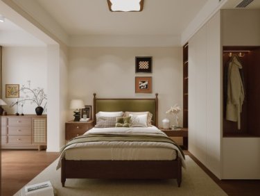 143平美拉德复古风卧室