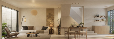 100平山塘街名宅侘寂中式风格