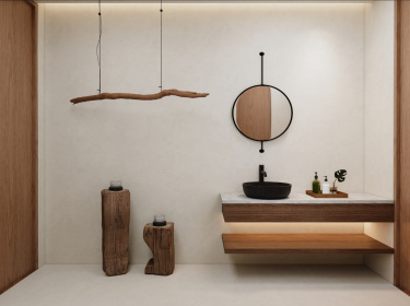 100平侘寂风卫生间