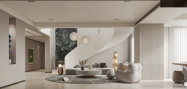 280平光芒花园现代奶油风格