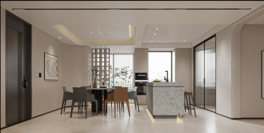 280平奶油风餐厅