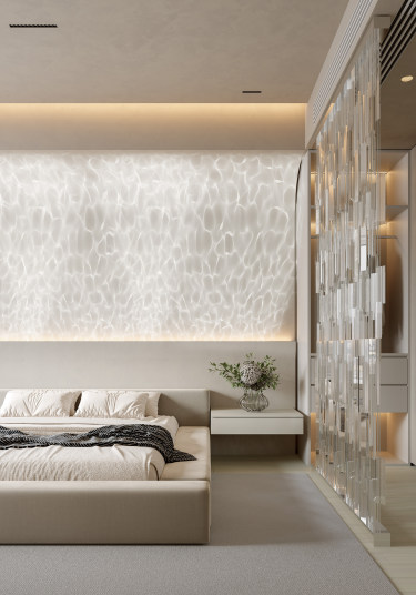 135平现代极简卧室