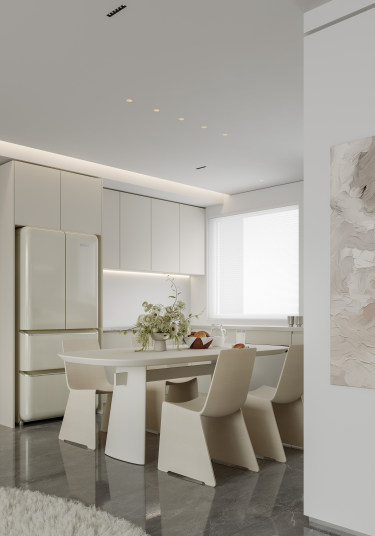 135平现代极简餐厅