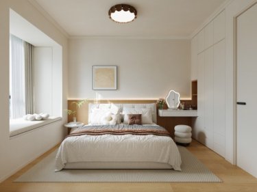 89平原木风卧室