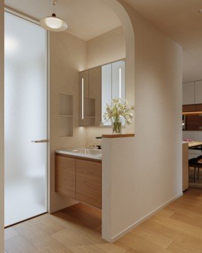 89平原木风卫生间