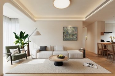 89平原木风客厅