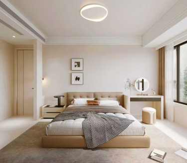 143平奶油风卧室