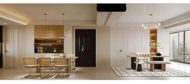 143平奶油风客厅