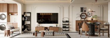 127平保利天汇现代中古风格