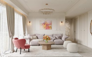 120平奶油风客厅