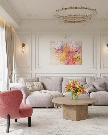 120平奶油风客厅