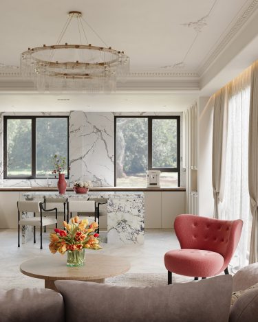 120平奶油风客厅