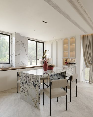 120平奶油风餐厅