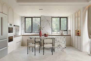 120平奶油风餐厅