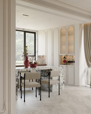 120平奶油风餐厅