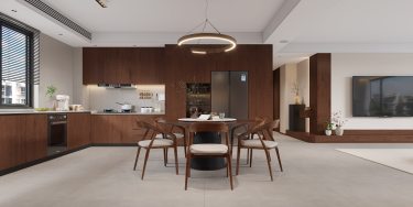 175平美拉德复古风客厅