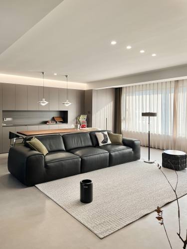 143平现代极简客厅