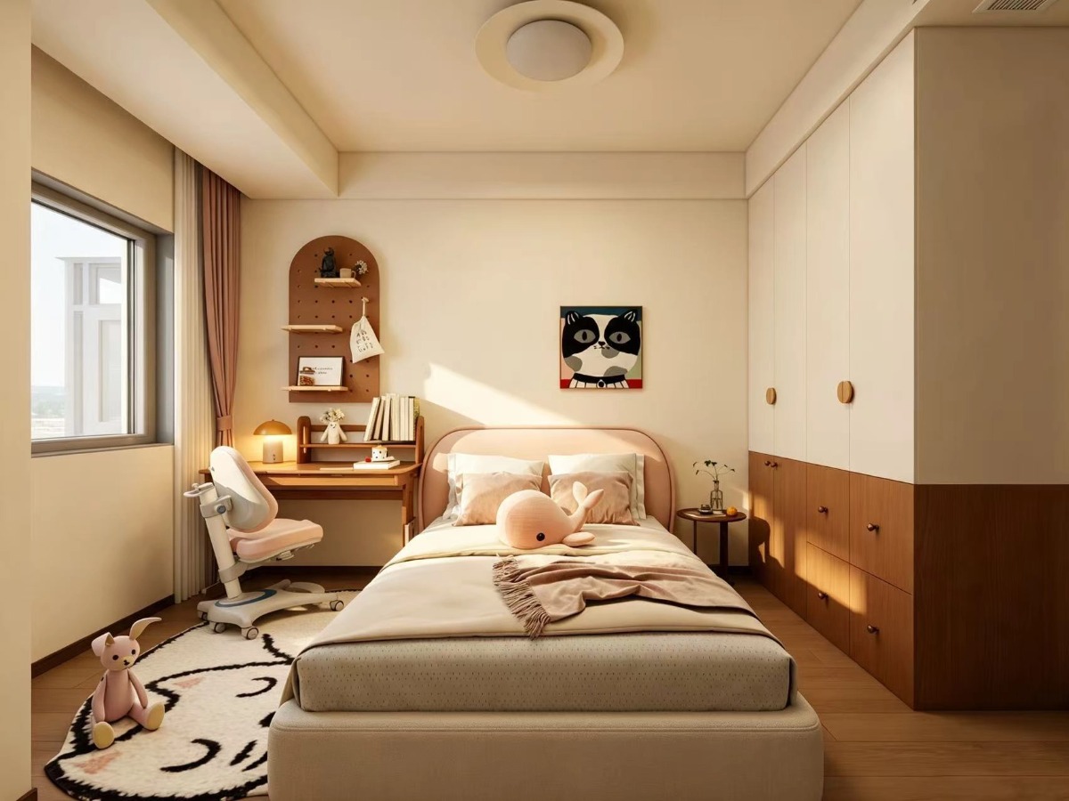 中海龙玺 奶油中古风效果图-平面布置图